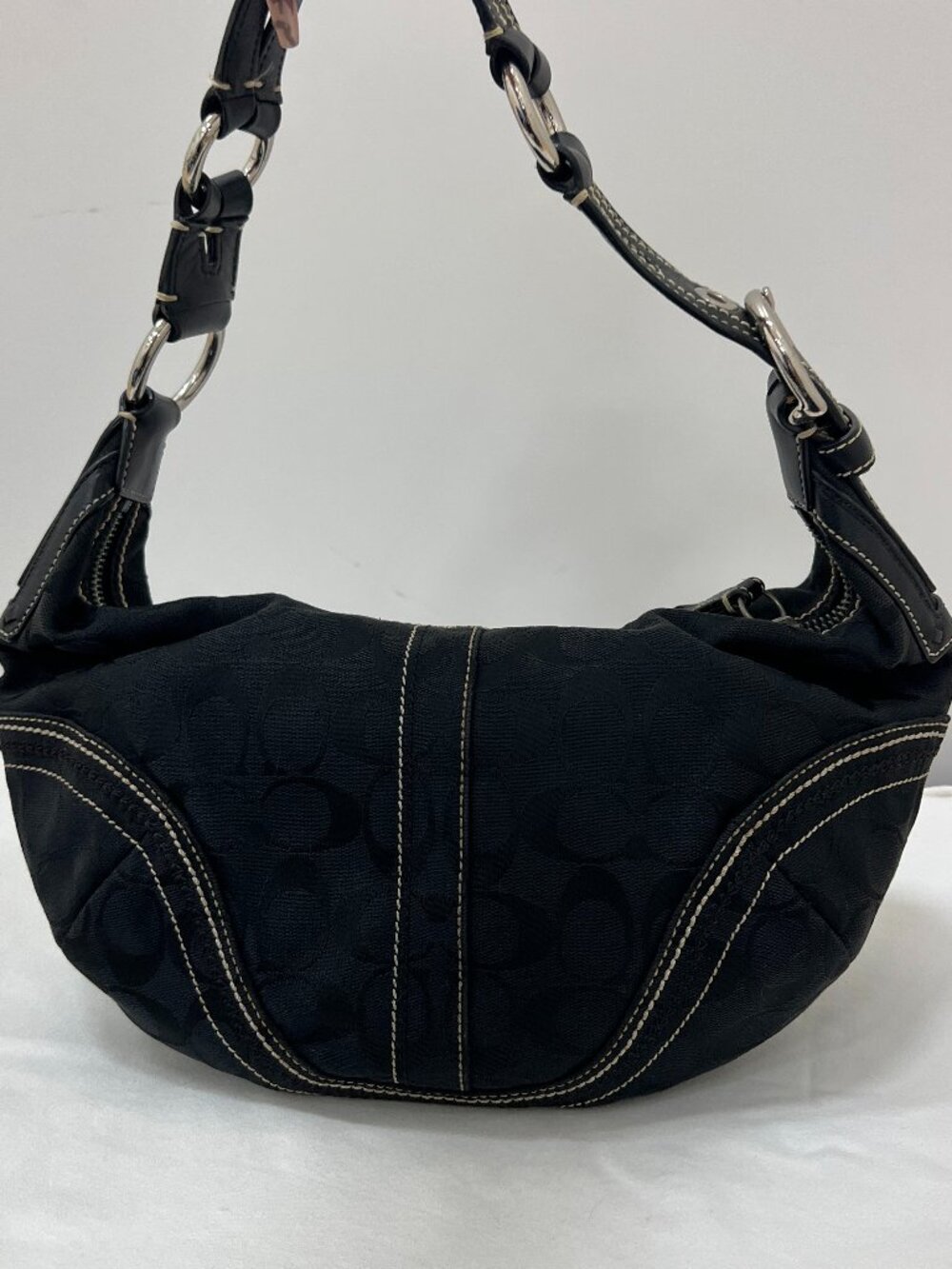 Coach Black Hobo Crescent Shoulder Bag in Style 10600